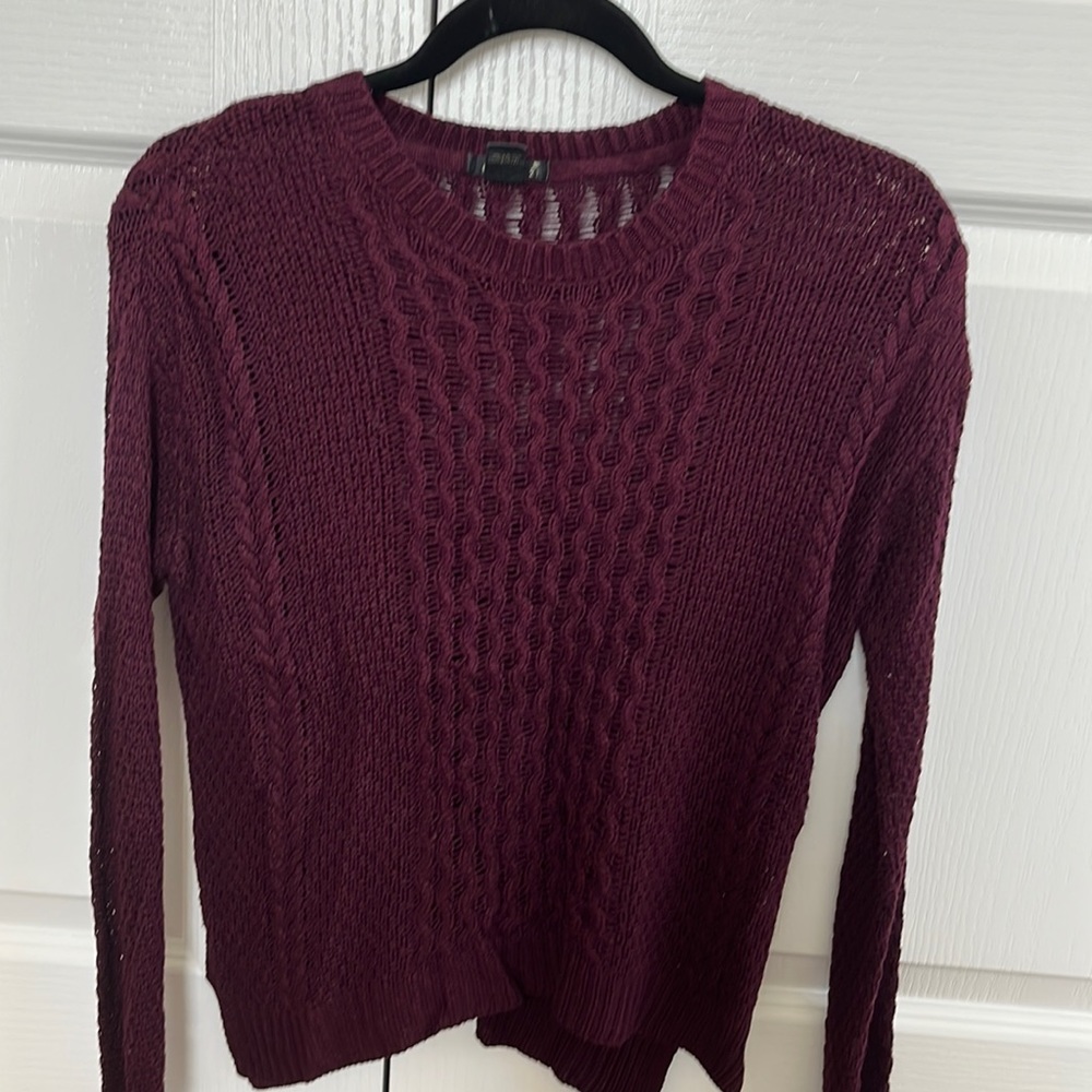 Forever 21 Purple Burgundy Cardigan/knitted sweater
